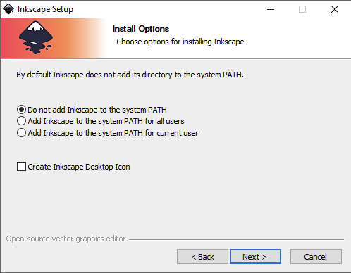 Inkscape System PATH install